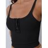 imageTrendy Queen Tanks Women Summer Racerback Crop Tops Camisole Ribbed Tops Shirts Going Out Beach Vacation Outfits 2025Black