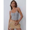 imageTrendy Queen Tanks Women Summer Racerback Crop Tops Camisole Ribbed Tops Shirts Going Out Beach Vacation Outfits 2025Grey