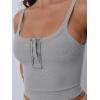 imageTrendy Queen Tanks Women Summer Racerback Crop Tops Camisole Ribbed Tops Shirts Going Out Beach Vacation Outfits 2025Grey