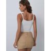 imageTrendy Queen Tanks Women Summer Racerback Crop Tops Camisole Ribbed Tops Shirts Going Out Beach Vacation Outfits 2025White