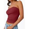 imageTrendy Queen Tube Tops for Women 2025 Summer Going Out Crop Ribbed Tank Bandeau Sexy Fashion Y2k Spring Sleeveless BraWinered
