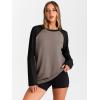 imageTrendy Queen Women Oversized Long Sleeve Shirt 2025 Summer Casual Basics Top Loose Fit Tee Fashion Cute ClothesMochablack