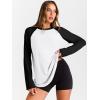 imageTrendy Queen Women Oversized Long Sleeve Shirt 2025 Summer Casual Basics Top Loose Fit Tee Fashion Cute ClothesWhiteblack