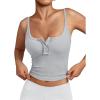 imageTrendy Queen Tanks Women Summer Racerback Crop Tops Camisole Ribbed Tops Shirts Going Out Beach Vacation Outfits 2025Grey