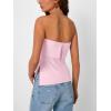 imageTrendy Queen Going Out Tops for Women Summer Spring Tube Tops Cute Off The Shoulder Backless Corset Teen Girls Y2k ClothesLightpink