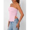 imageTrendy Queen Going Out Tops for Women Summer Spring Tube Tops Cute Off The Shoulder Backless Corset Teen Girls Y2k ClothesLightpink