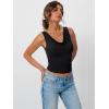 imageTrendy Queen Womens Going Out Tank Tops 2025 Cowl Neck V Basic Cute Sleeveless Shirts Summer Fashion Outfits ClothesBlack