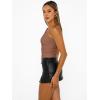 imageTrendy Queen Womens Going Out Tops Summer Spring Tank Crop Outfit Cute Y2k Shirts Corset Fashion Workout Clothes 2025Brown