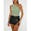 imageTrendy Queen Womens Going Out Tops Summer Spring Tank Crop Outfit Cute Y2k Shirts Corset Fashion Workout Clothes 2025Green