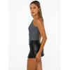 imageTrendy Queen Womens Going Out Tops Summer Spring Tank Crop Outfit Cute Y2k Shirts Corset Fashion Workout Clothes 2025Grey