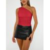 imageTrendy Queen Womens Going Out Tops Summer Spring Tank Crop Outfit Cute Y2k Shirts Corset Fashion Workout Clothes 2025Red