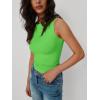 imageTrendy Queen Women Going Out Casual Tank Tops Spring Summer Basic Cute 2025 Sleeveless Shirt Y2K Fashion Outfit ClothesGrassgreen