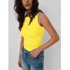 imageTrendy Queen Women Going Out Casual Tank Tops Spring Summer Basic Cute 2025 Sleeveless Shirt Y2K Fashion Outfit ClothesYellow