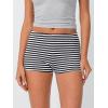 imageTrendy Queen Pajama Shorts Women Micro Low Rise Striped Boxers Trendy Spandex Bottoms 2025 Comfy Summer Lounge Sleepwear SXLBlackwhite