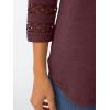 imageTrendy Queen 34 Length Sleeve Womens Tops V Neck Tunic Dressy Casual Business Ladies Fall Fashion Outfits 2025Winered