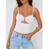 imageTrendy Queen Going Out Tops for Women Sexy Cute Y2K Camisole Spaghetti Strap Tank Clothes Summer Beach Vacation Outfits 2025White