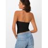 imageTrendy Queen Halter Tops for Women 2025 Summer Going Out Tops Backless Crop Sleeveless Workout Shirts Cute Y2k ClothesBlack