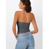 imageTrendy Queen Halter Tops for Women 2025 Summer Going Out Tops Backless Crop Sleeveless Workout Shirts Cute Y2k ClothesGreyblue