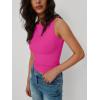 imageTrendy Queen Women Going Out Summer Tank Tops Spring Casual Basic Cute 2025 Sleeveless Shirt Vacation Fashion Outfit ClothesHot Pink