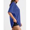 imageTrendy Queen Womens Oversized Summer T Shirts Fashion Workout Plus Size Tops Short Sleeve Beach Vacation Gym Clothes 2025Royalblue