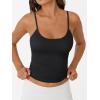 imageTrendy Queen Womens Spaghetti Strap Tank Top Summer Double Lined Workout Camisole Going Out Cute Tops Y2k Teen Girl BasicBlack