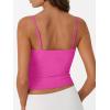 imageTrendy Queen Womens Spaghetti Strap Tank Top Summer Double Lined Workout Camisole Going Out Cute Tops Y2k Teen Girl BasicHotpink