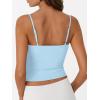 imageTrendy Queen Womens Spaghetti Strap Tank Top Summer Double Lined Workout Camisole Going Out Cute Tops Y2k Teen Girl BasicLightblue