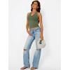 imageTrendy Queen Womens Summer Halter Tops Going Out Crop Top 2025 Fashion Cowl Neck Shirts Backless Sexy Cute Y2K ClothesArmygreen