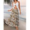 imageTrendy Queen Long Skirts for Women Boho Maxi Skirt Summer Swing Tiered ALine Elastic High Waist Dress with Pockets FashionMulti Floral