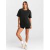 imageTrendy Queen Oversized Vintage T Shirts for Women Graphic Summer Top 2025 Y2k Short Sleeve Basic Cute Grunge ClothesBlack