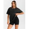 imageTrendy Queen Oversized Vintage T Shirts for Women Graphic Summer Top 2025 Y2k Short Sleeve Basic Cute Grunge ClothesBlack