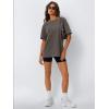 imageTrendy Queen Oversized Vintage T Shirts for Women Graphic Summer Top 2025 Y2k Short Sleeve Basic Cute Grunge ClothesCoffee