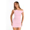 imageTrendy Queen Womens Mini Summer Dresses 2025 Going Out Off The Shoulder Bodycon Sexy Party Club Spring Fashion OutfitsPink