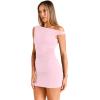 imageTrendy Queen Womens Mini Summer Dresses 2025 Going Out Off The Shoulder Bodycon Sexy Party Club Spring Fashion OutfitsPink