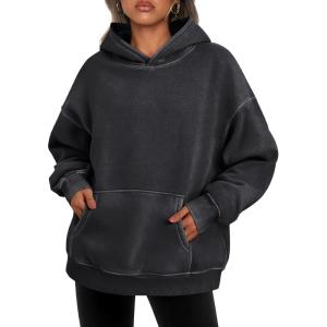 imageTrendy Queen Oversized Hoodies for Women Acid Wash Sweatshirt Cute Pullover Fall Winter Long Sleeve ShirtsBlack