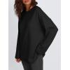 imageTrendy Queen Womens Oversized Sweatshirt Pullover Long Sleeve Shirts Casual Fall Fashion 2025 Winter ClothesBlack