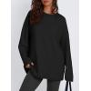 imageTrendy Queen Womens Oversized Sweatshirt Pullover Long Sleeve Shirts Casual Fall Fashion 2025 Winter ClothesBlack