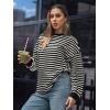 imageTrendy Queen Womens Oversized Crewneck Striped Sweatshirt