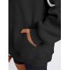 imageTrendy Queen Womens Oversized Hoodies Color Block Fall Fashion 2025 Casual Long Sleeve Sweatshirts Y2k Winter ClothesBlack