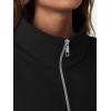 imageTrendy Queen Womens Zip Up Hoodies Oversized Crewneck Sweatshirts Casual Jackets Y2k Clothes Fall Fashion Outfits 2025Black