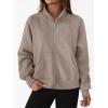 imageTrendy Queen Womens Zip Up Hoodies Oversized Crewneck Sweatshirts Casual Jackets Y2k Clothes Fall Fashion Outfits 2025Coffeegrey