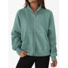 imageTrendy Queen Womens Zip Up Hoodies Oversized Crewneck Sweatshirts Casual Jackets Y2k Clothes Fall Fashion Outfits 2025Green