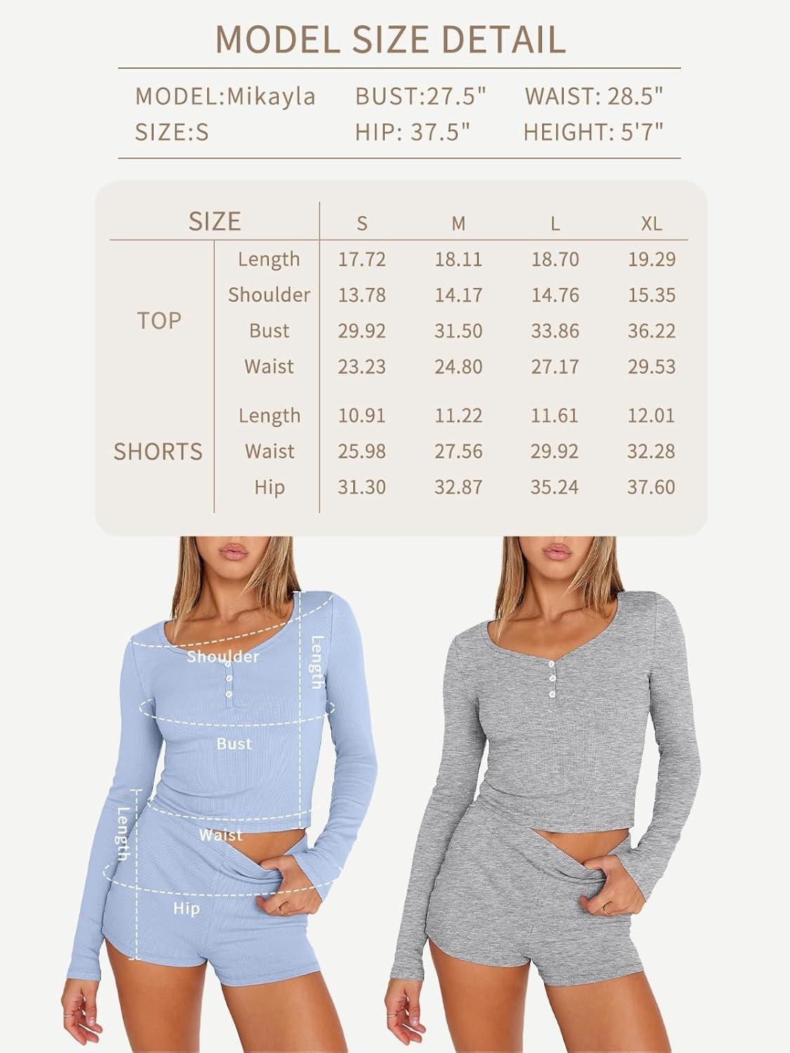 imageTrendy Queen Womens Two Piece Sets Lounge 2 Piece Outfits Ribbed Knit Shorts and Long Sleeve Button Down Top Tracksuit 2024Pink