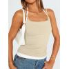 imageTrendy Queen Womens Camisole Y2K Tops Adjustable Spaghetti Strap Tank Tops Cute Going Out Crop Tops Summer Blouses BlackApricot