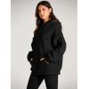 imageTrendy Queen Womens Oversized Hoodies Fleece Sweatshirts Fall Fashion 2025 Pullover Sweaters Winter ClothesBlack