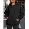 imageTrendy Queen Womens Oversized Hoodies Fleece Sweatshirts Fall Fashion 2025 Pullover Sweaters Winter ClothesBlack