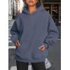 imageTrendy Queen Womens Oversized Hoodies Fleece Sweatshirts Fall Fashion 2025 Pullover Sweaters Winter ClothesDusty Blue