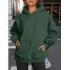 imageTrendy Queen Womens Oversized Hoodies Fleece Sweatshirts Fall Fashion 2025 Pullover Sweaters Winter ClothesForest Green
