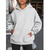 imageTrendy Queen Womens Oversized Hoodies Fleece Sweatshirts Fall Fashion 2025 Pullover Sweaters Winter ClothesGrey