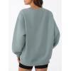imageTrendy Queen Womens Oversized Sweatshirts Fall Fashion V Neck Hoodies Loose Fit Winter Outfits Teen Girl Clothes 2025Greygreen